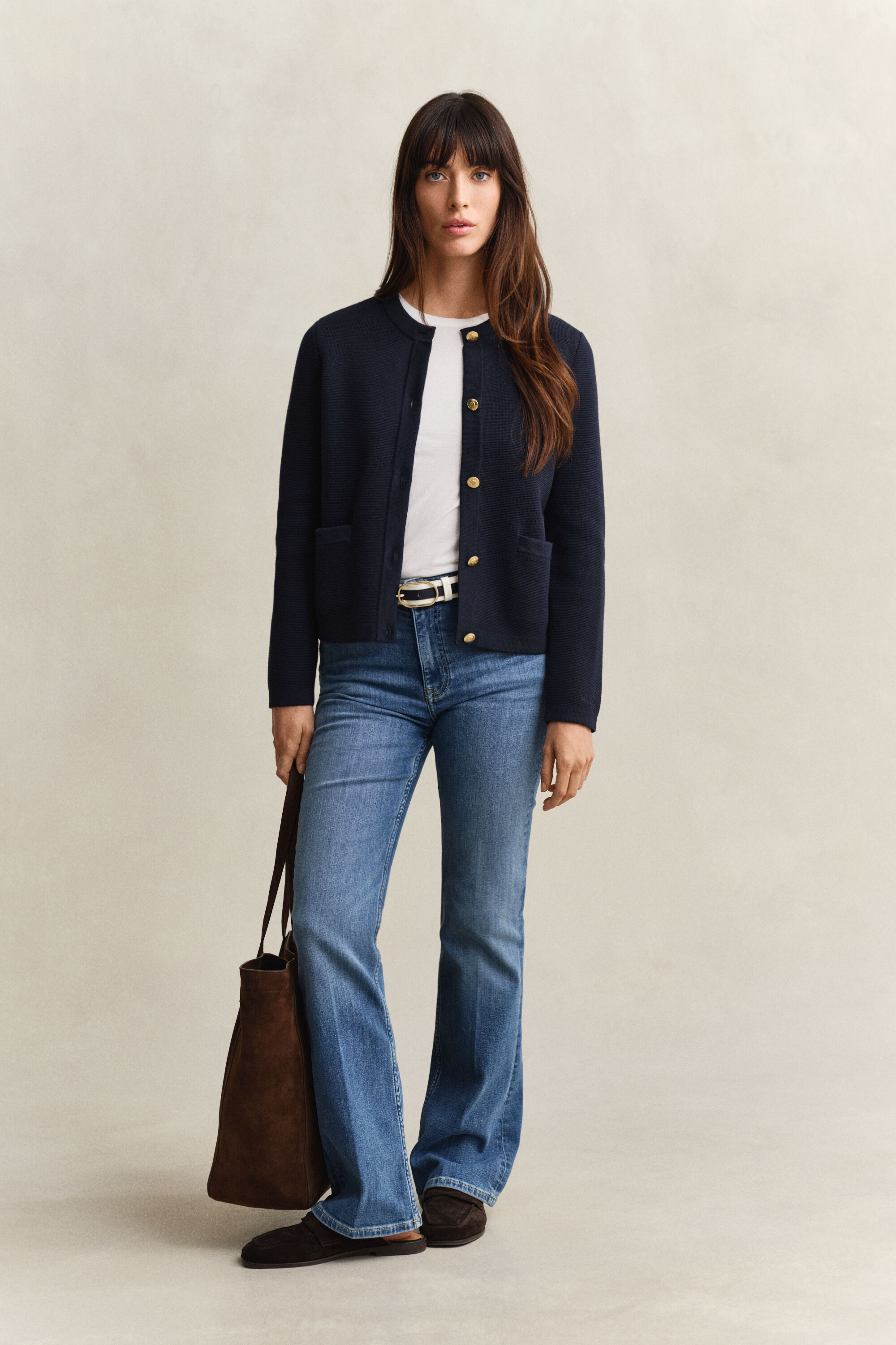 Veste en maille de coton