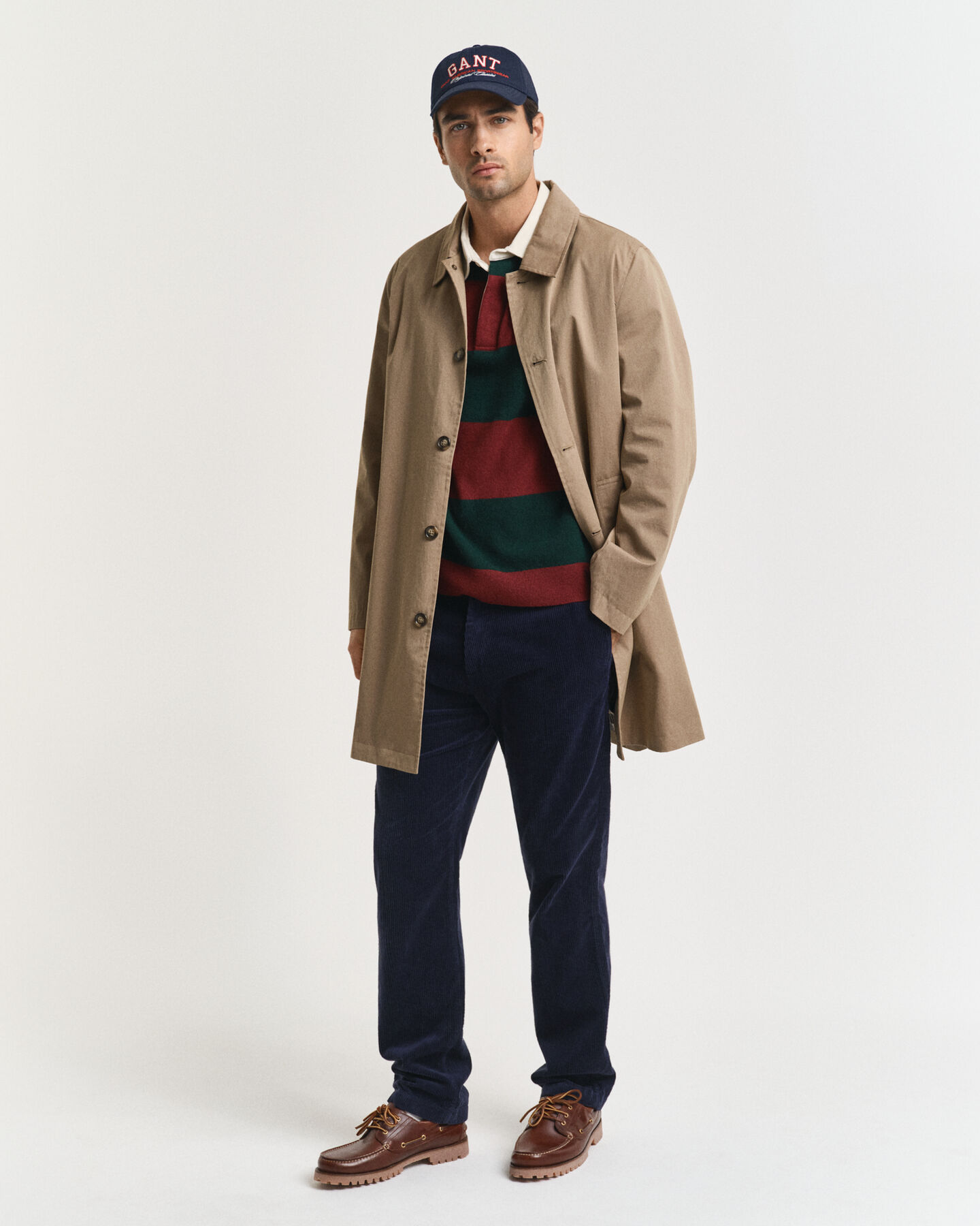 Pull Rugger en laine d'agneau extrafine à rayures