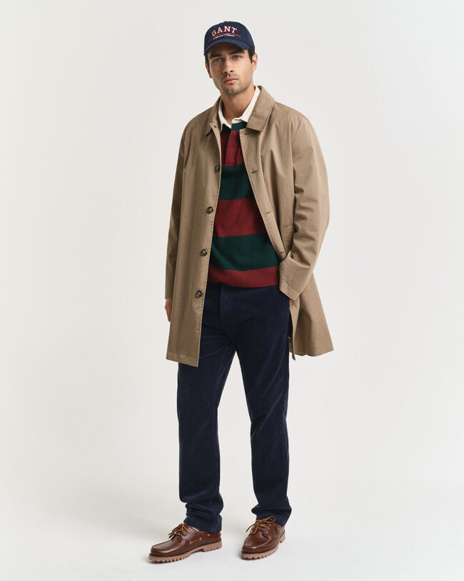 Pull Rugger en laine d'agneau extrafine à rayures