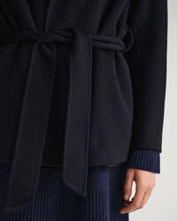 Veste blazer cousue main avec ceinture