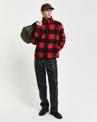 Veste en polaire à carreaux