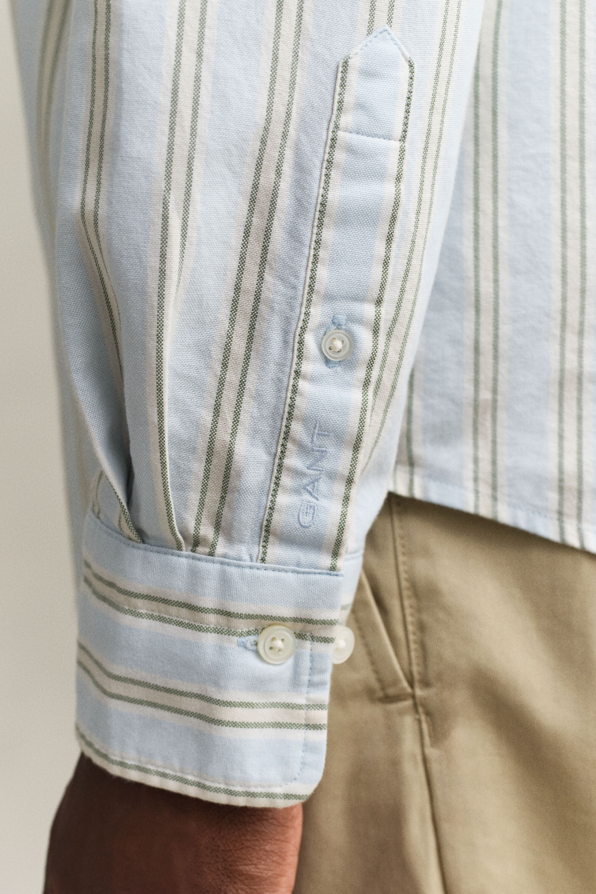 Chemise en coton Oxford à rayures Archive