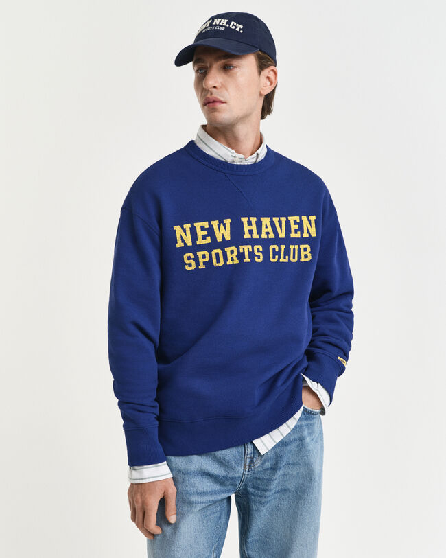 Sweat-shirt col rond avec logo