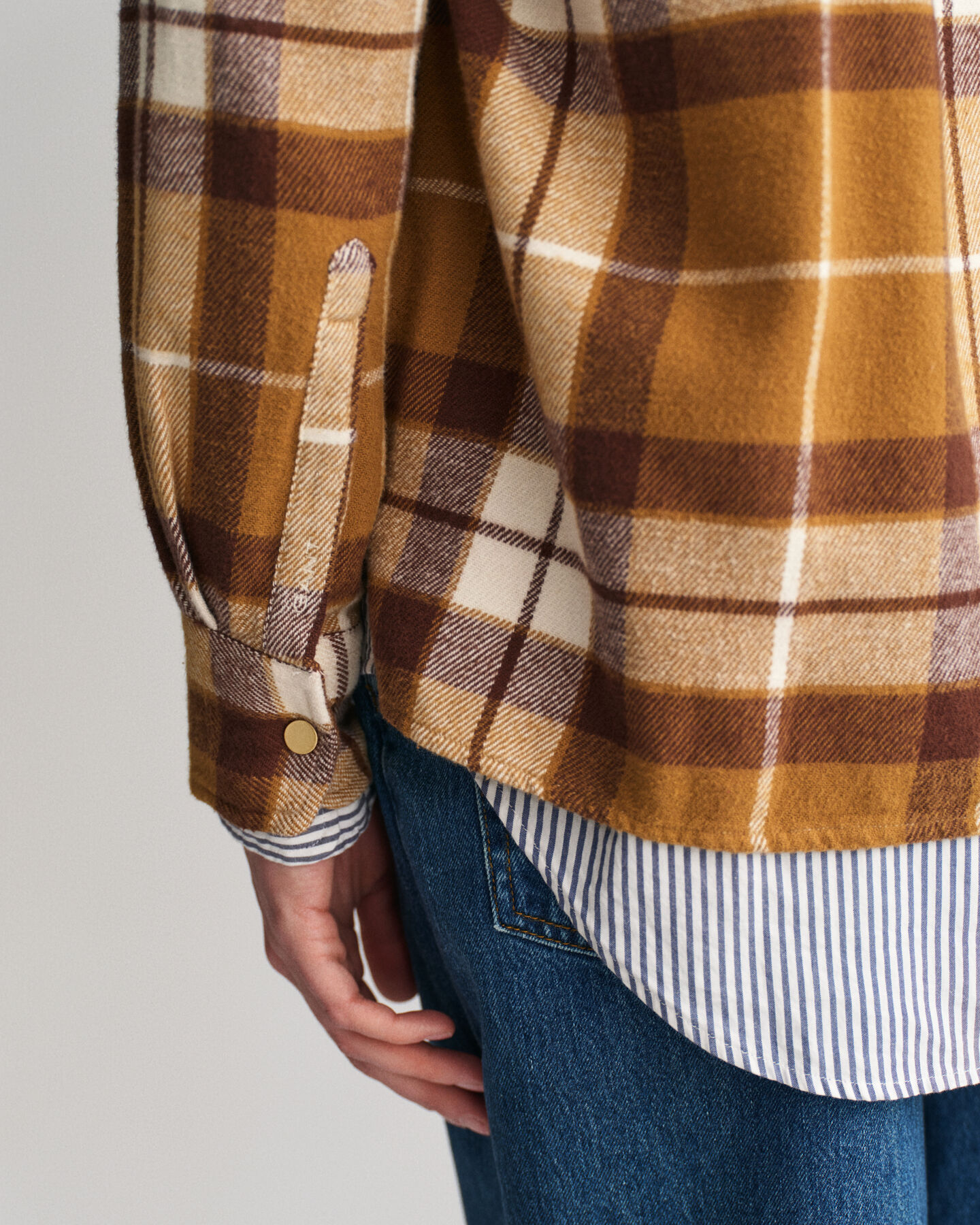 Surchemise en flanelle &agrave; carreaux