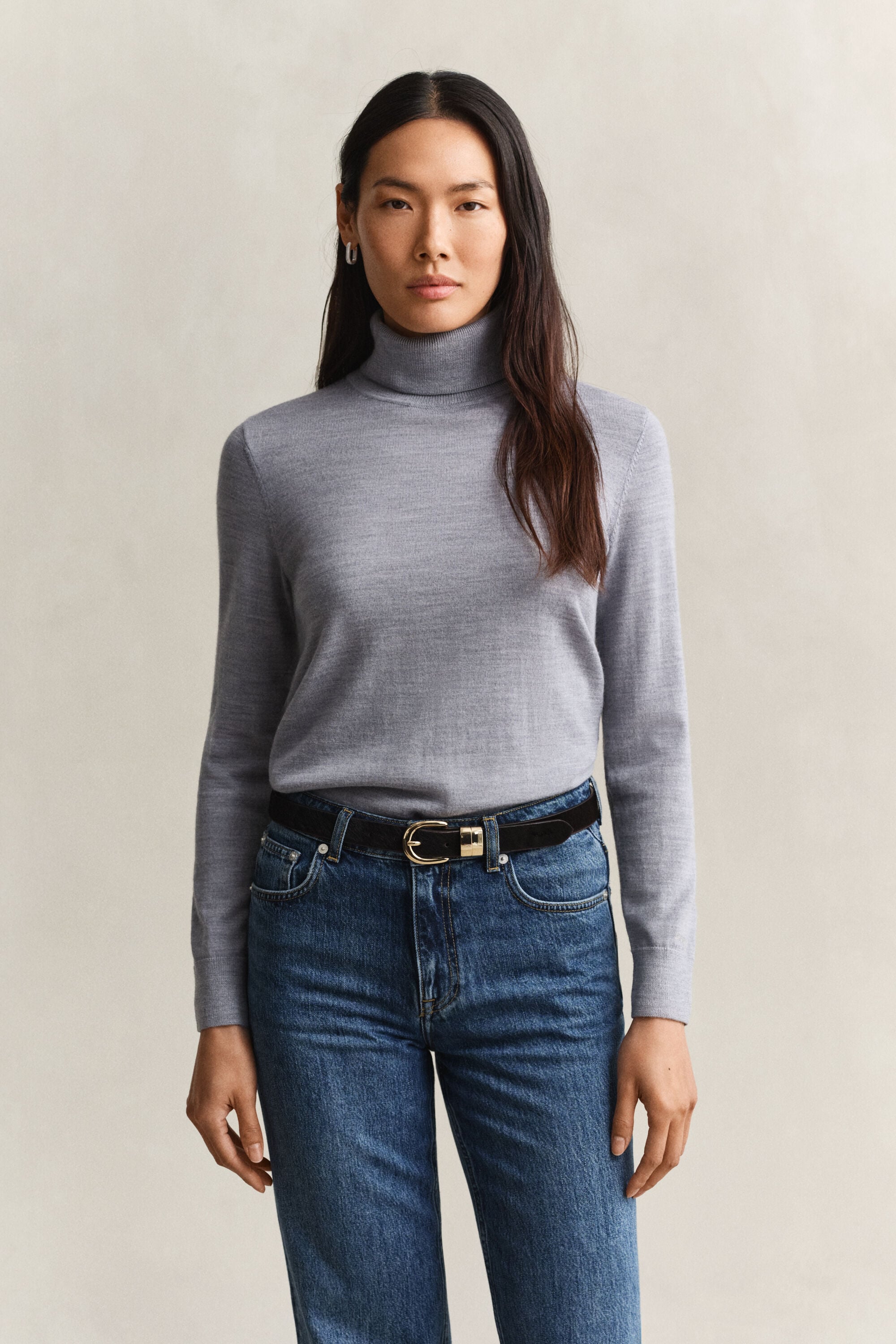 Pull col roulé en laine mérinos extrafine