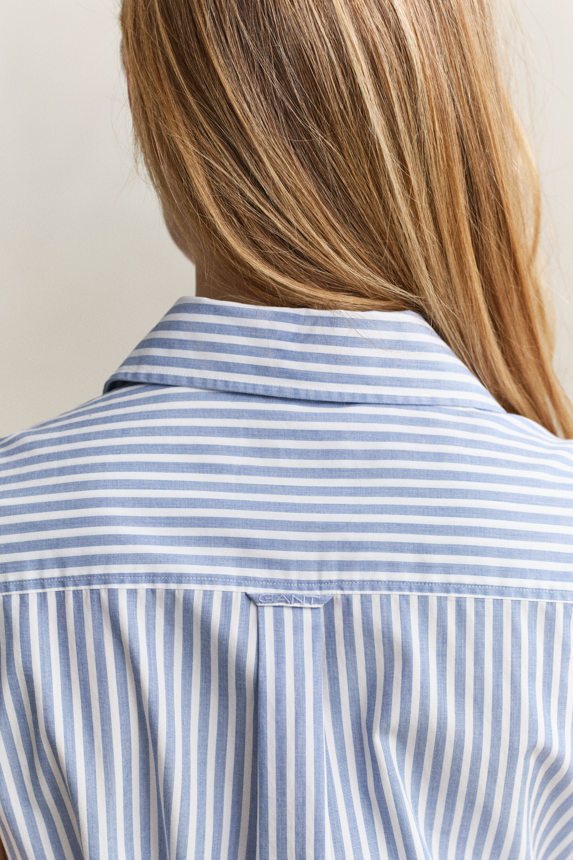 Robe sans manches en coton à rayures