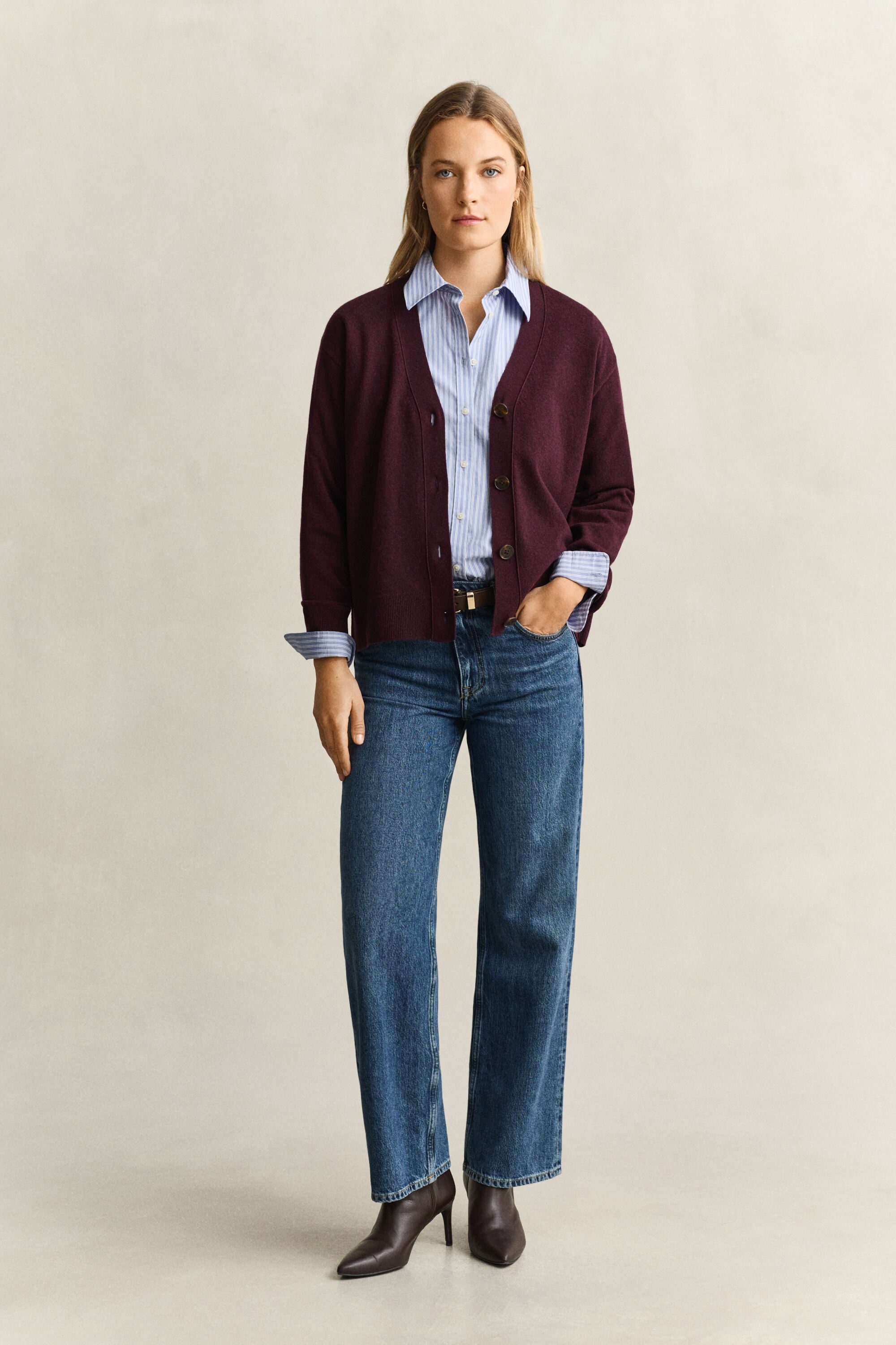 Cardigan en laine d'agneau ultrafine