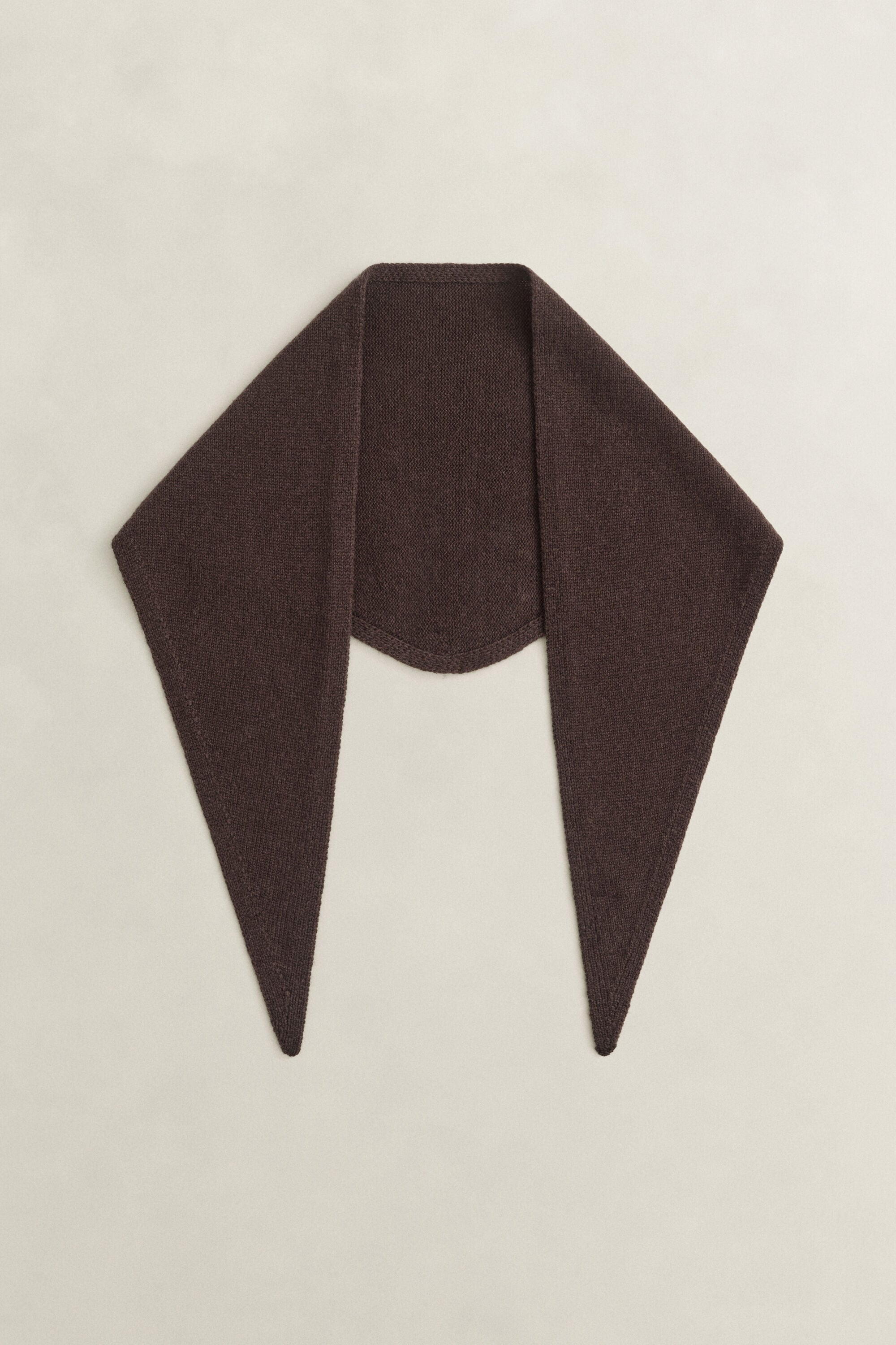 Foulard triangulaire en laine et cachemire