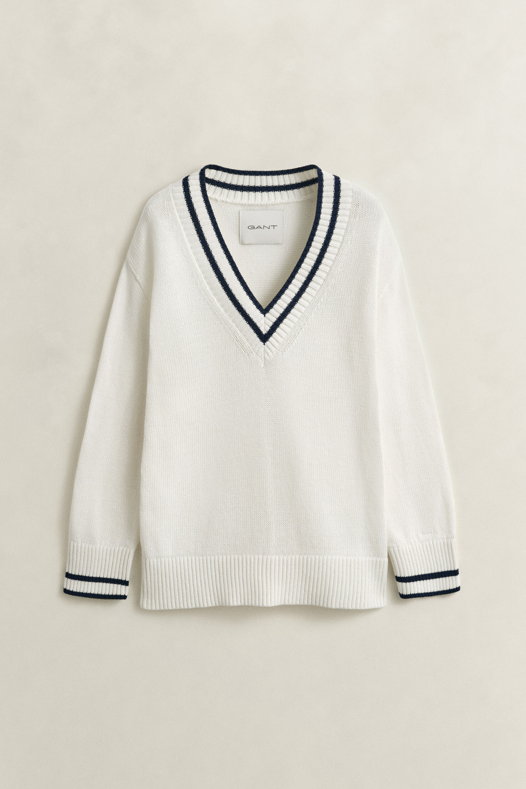 Pull col V en coton