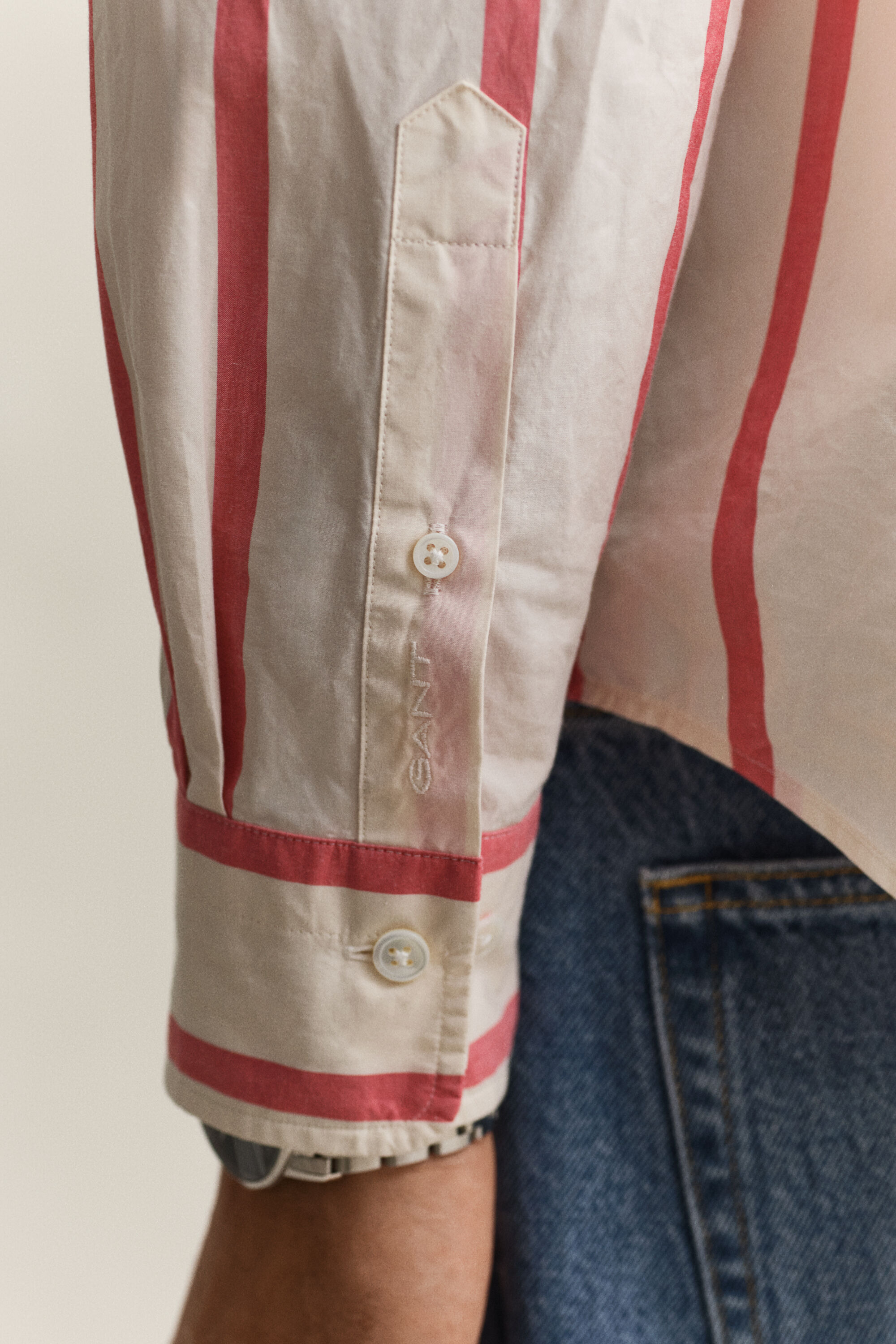 Chemise à rayures en popeline Heritage