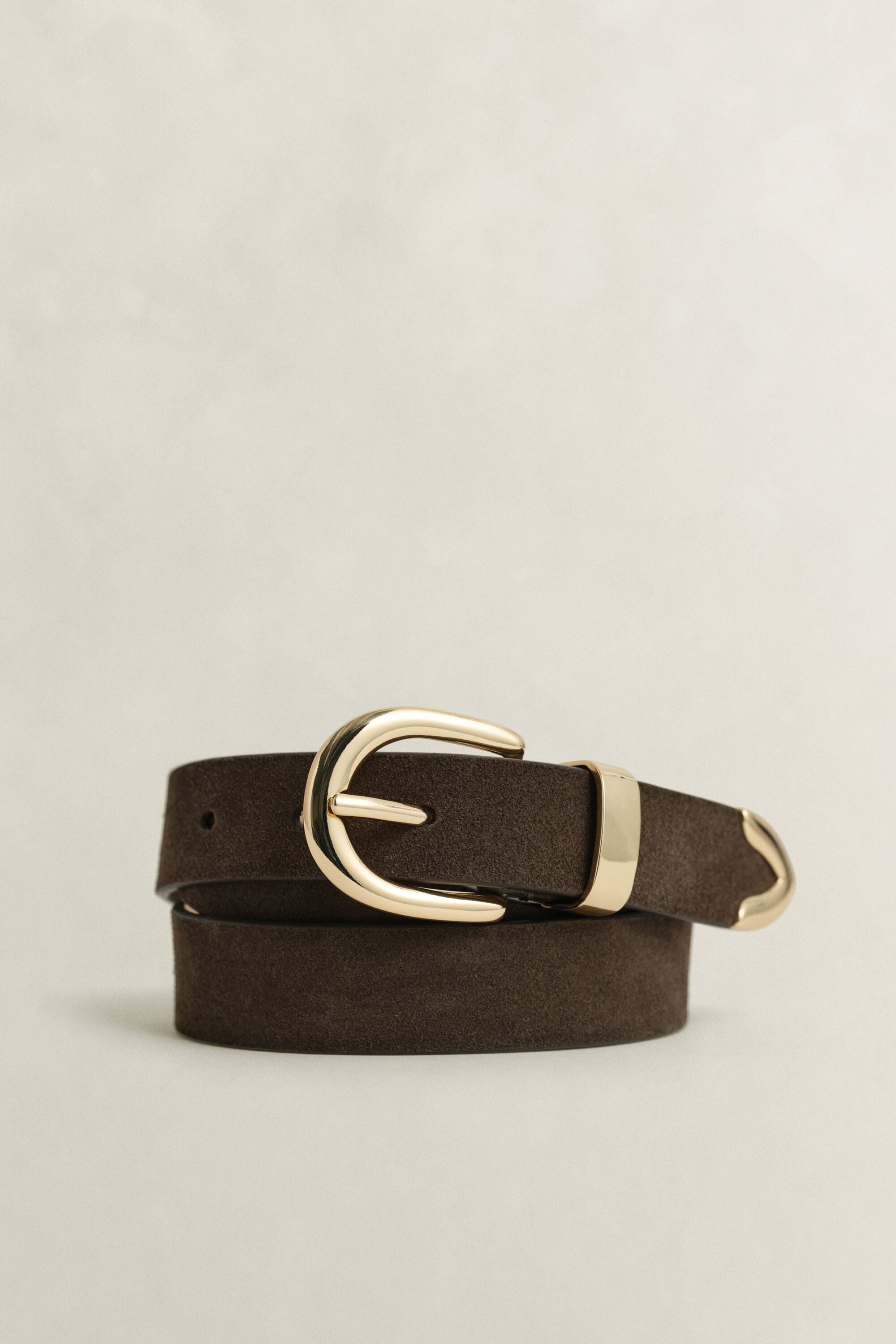 Ceinture en daim et métal