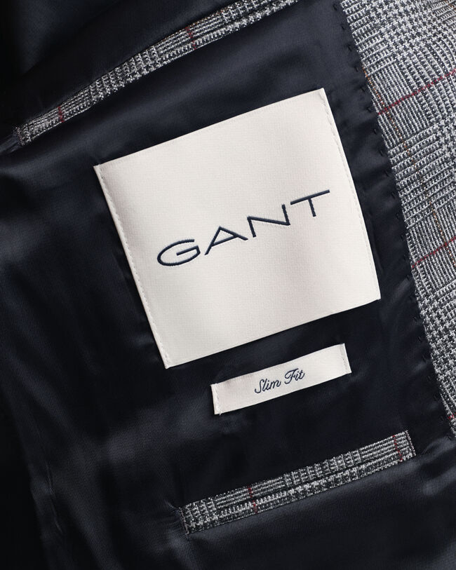 Veste blazer de costume à carreaux