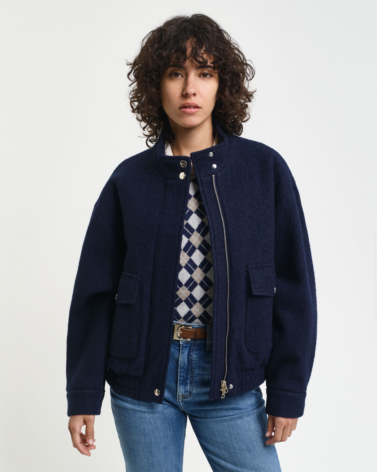 Veste en laine Harrington