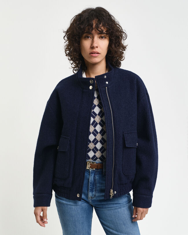 Veste en laine Harrington