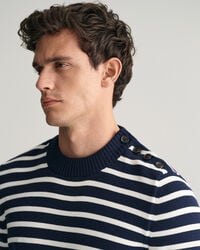 Pull ras du cou en coton Breton Striped Shiny
