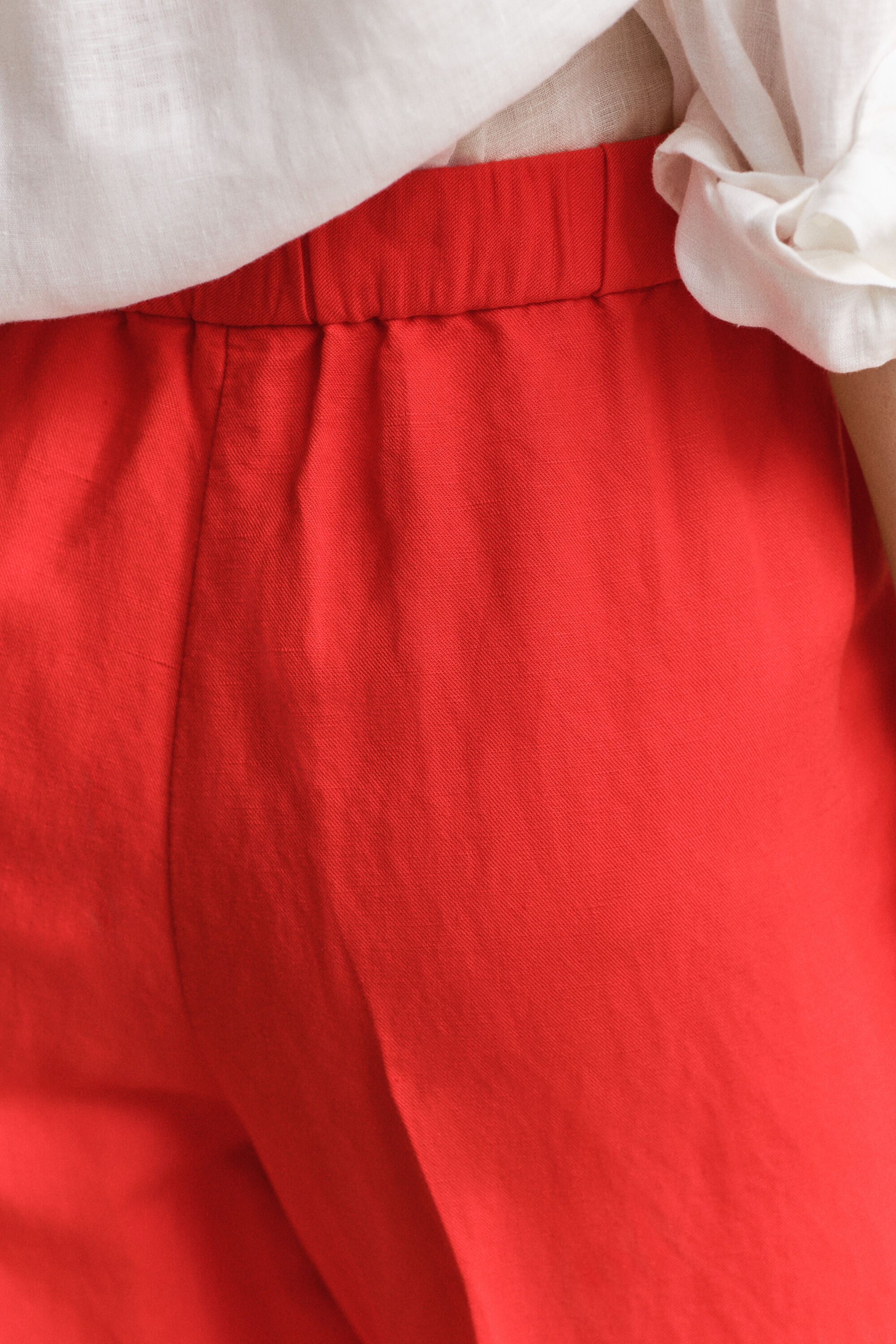 Pantalon en lin mélangé