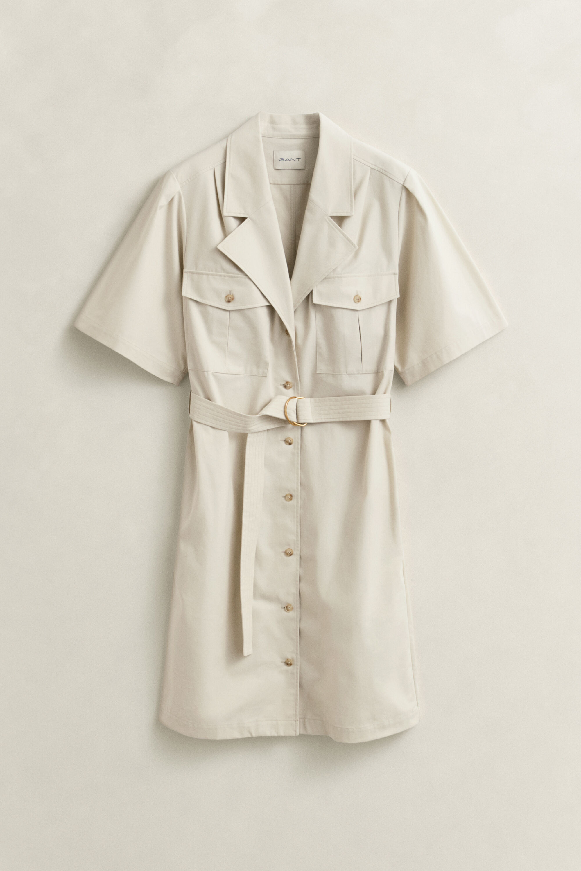 Robe avec ceinture style militaire