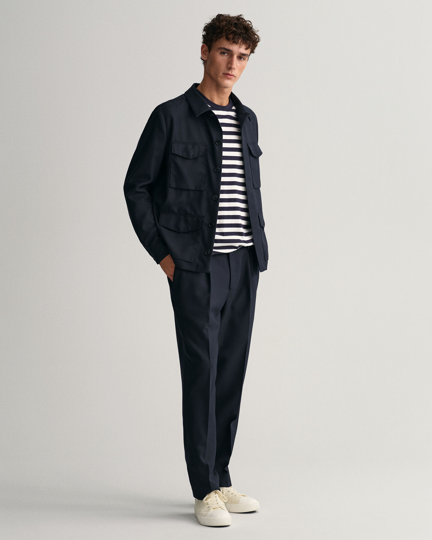 T-shirt rayé à manches longues