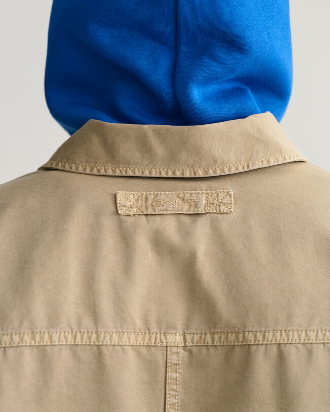 Surchemise en sergé teinte en pièce