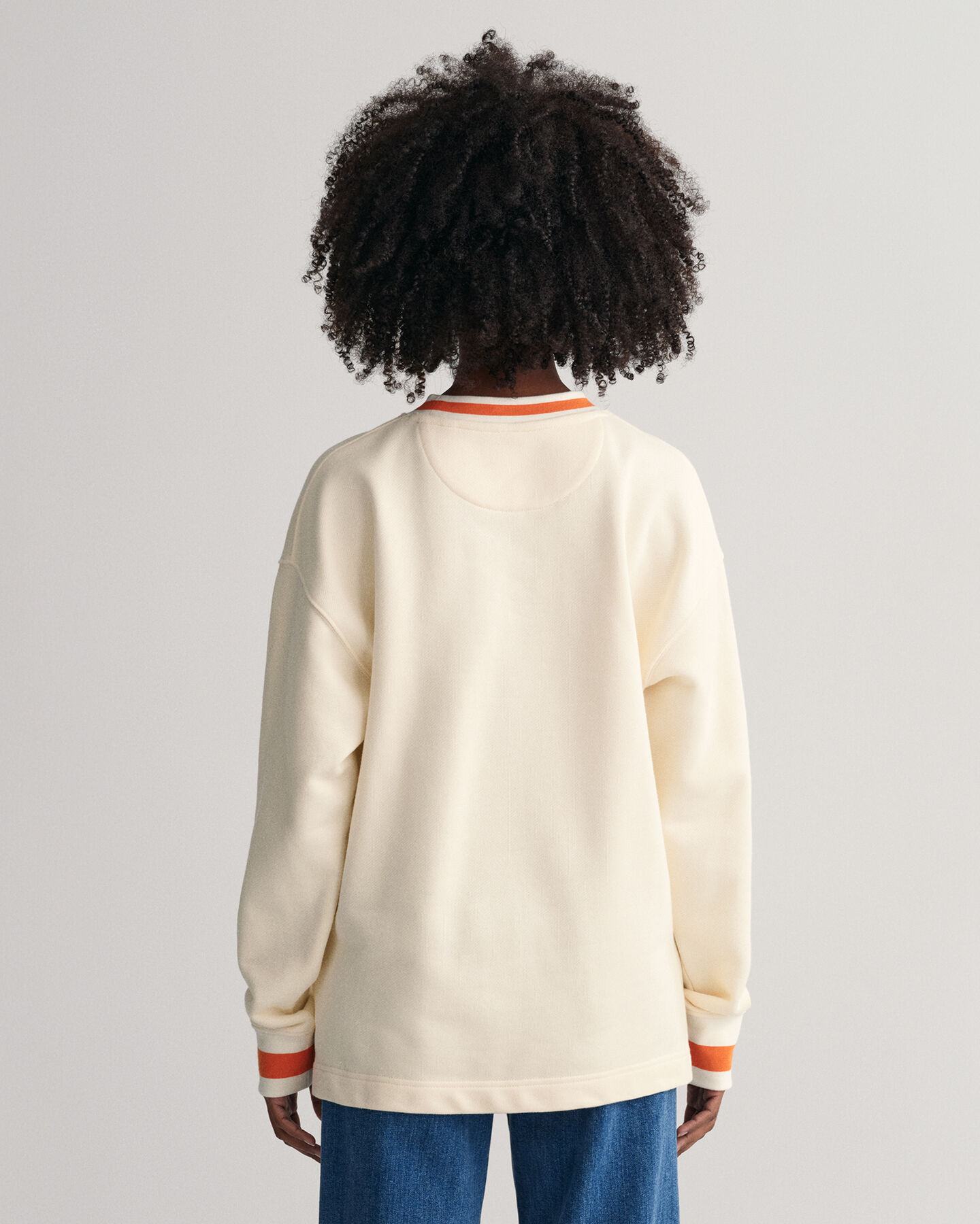 Sweat-shirt ras du cou &agrave; imprim&eacute; Iris