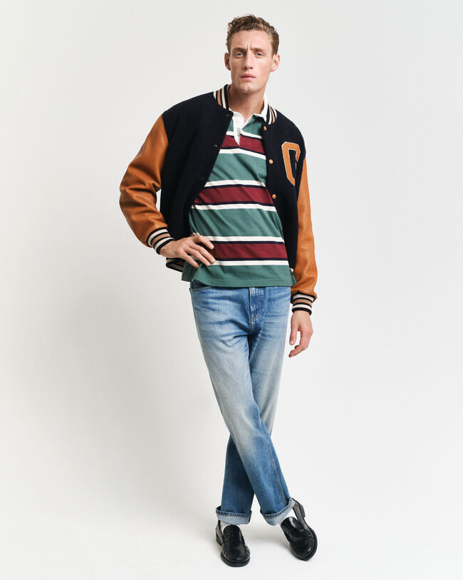 Heavy Rugger à rayures multicolores teintes en fil