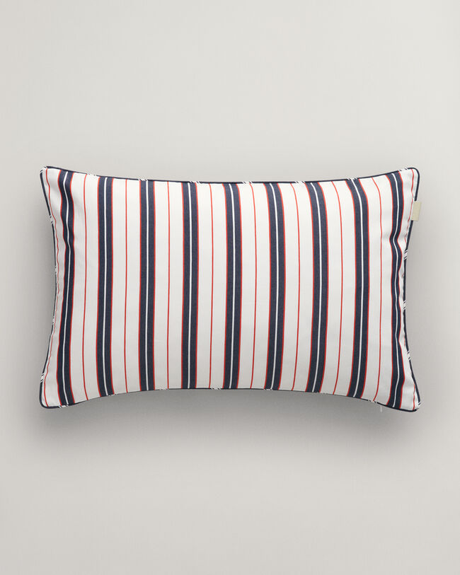 Housse de coussin à rayures variées