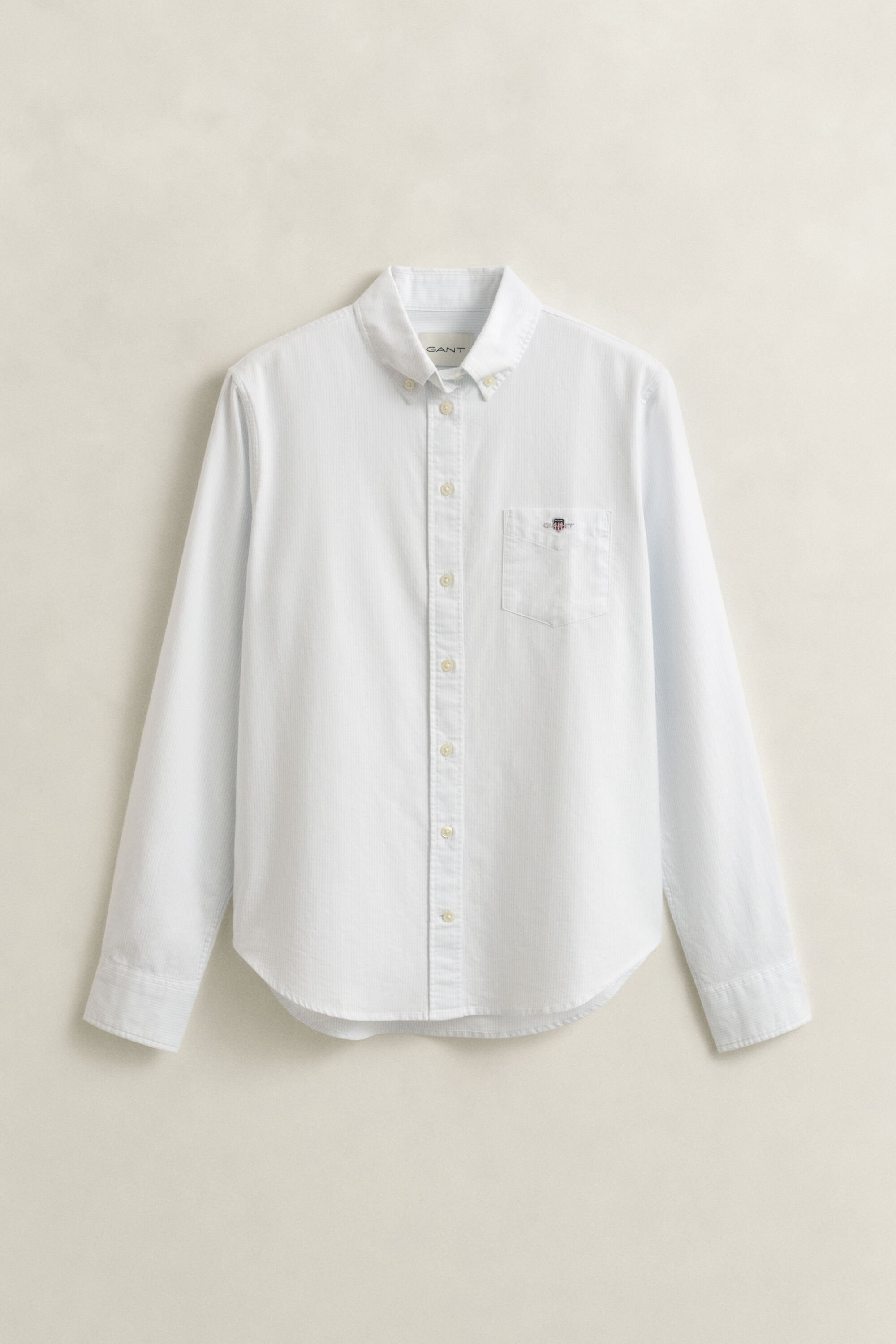 Chemise coupe regular classique en coton Oxford à rayures