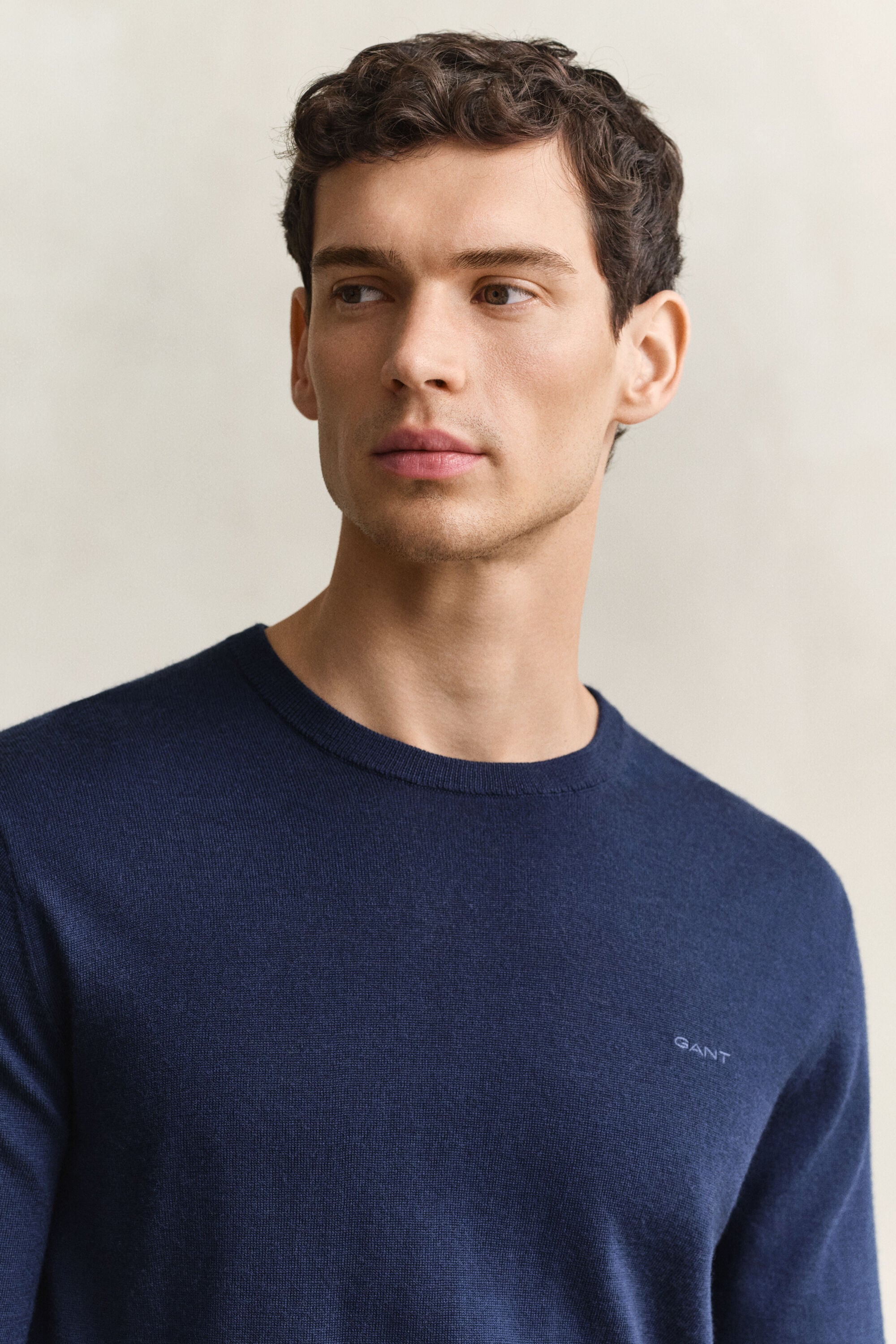 Pull col rond en laine mérinos