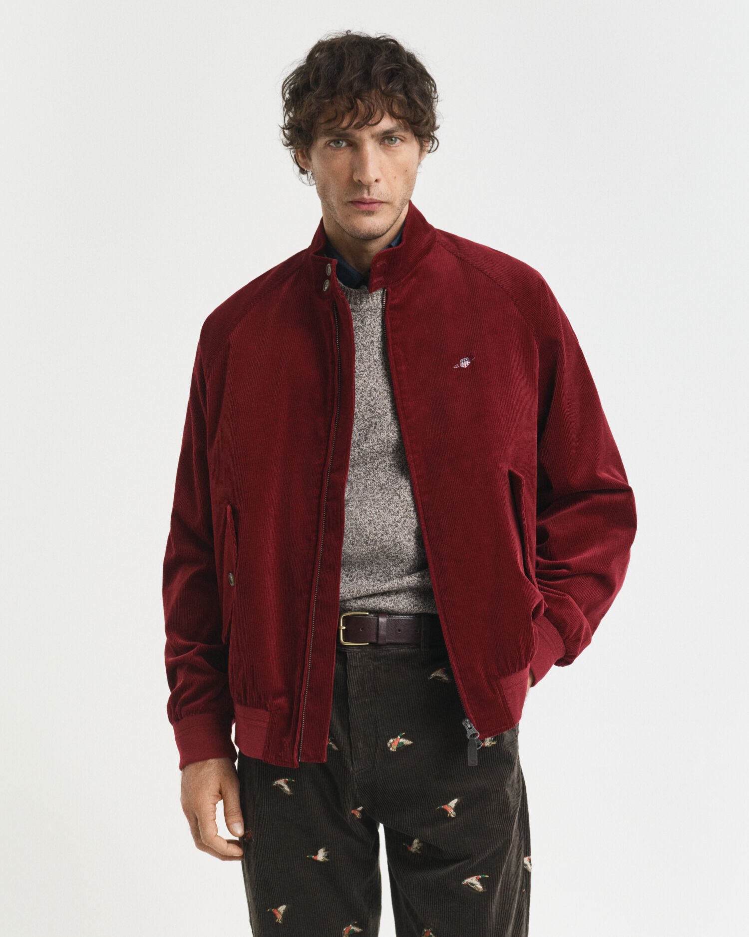 Veste en velours côtelé Harrington