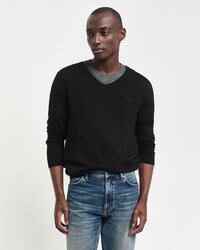 Pull col V en laine mérinos extrafine