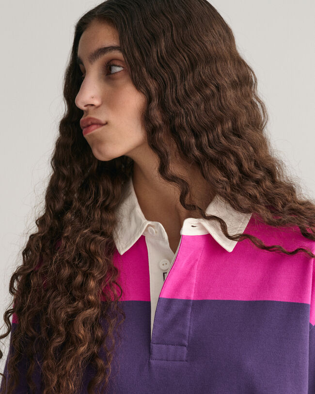 Heavy Rugger &agrave; rayures en colour-block