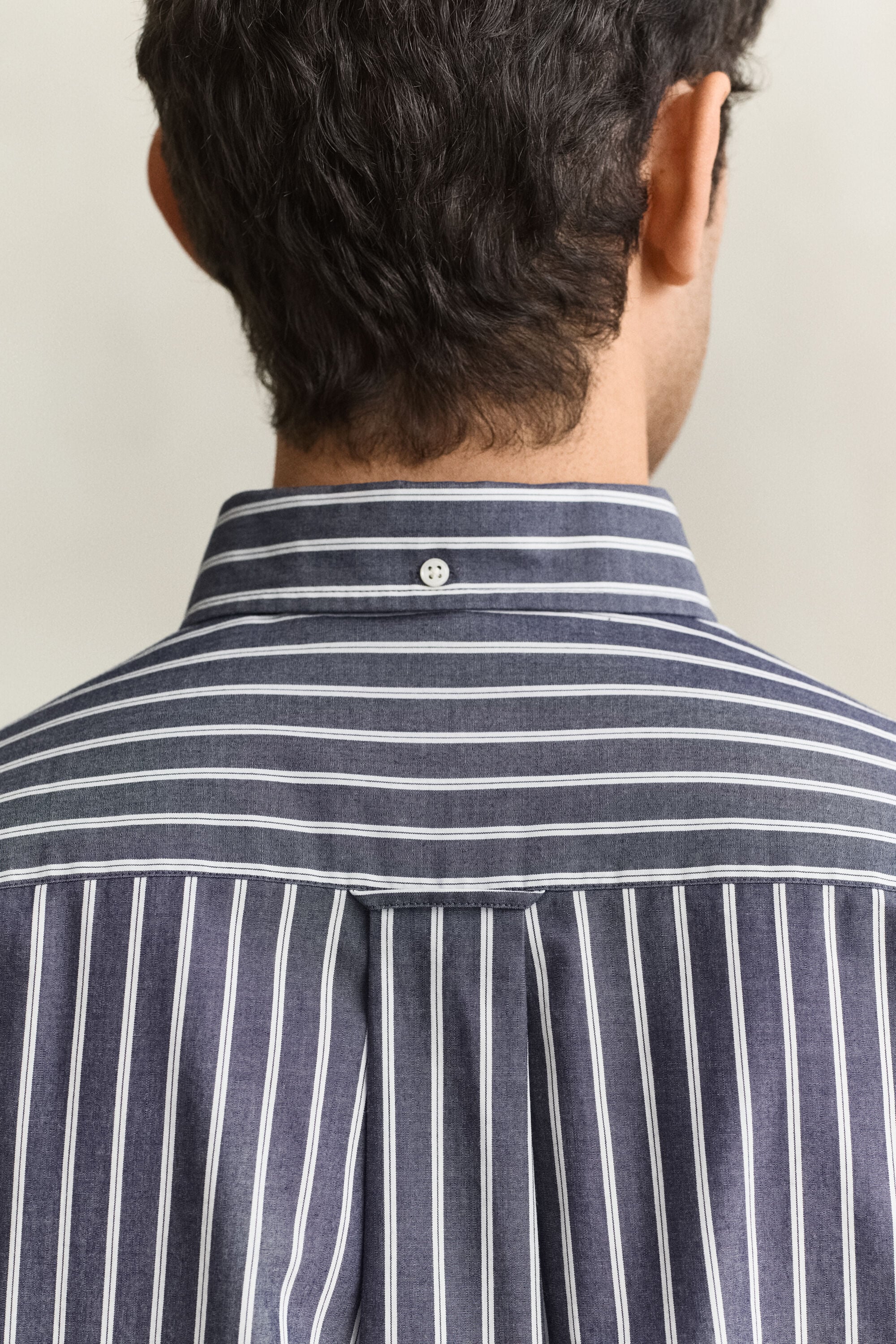 Chemise en popeline à rayures