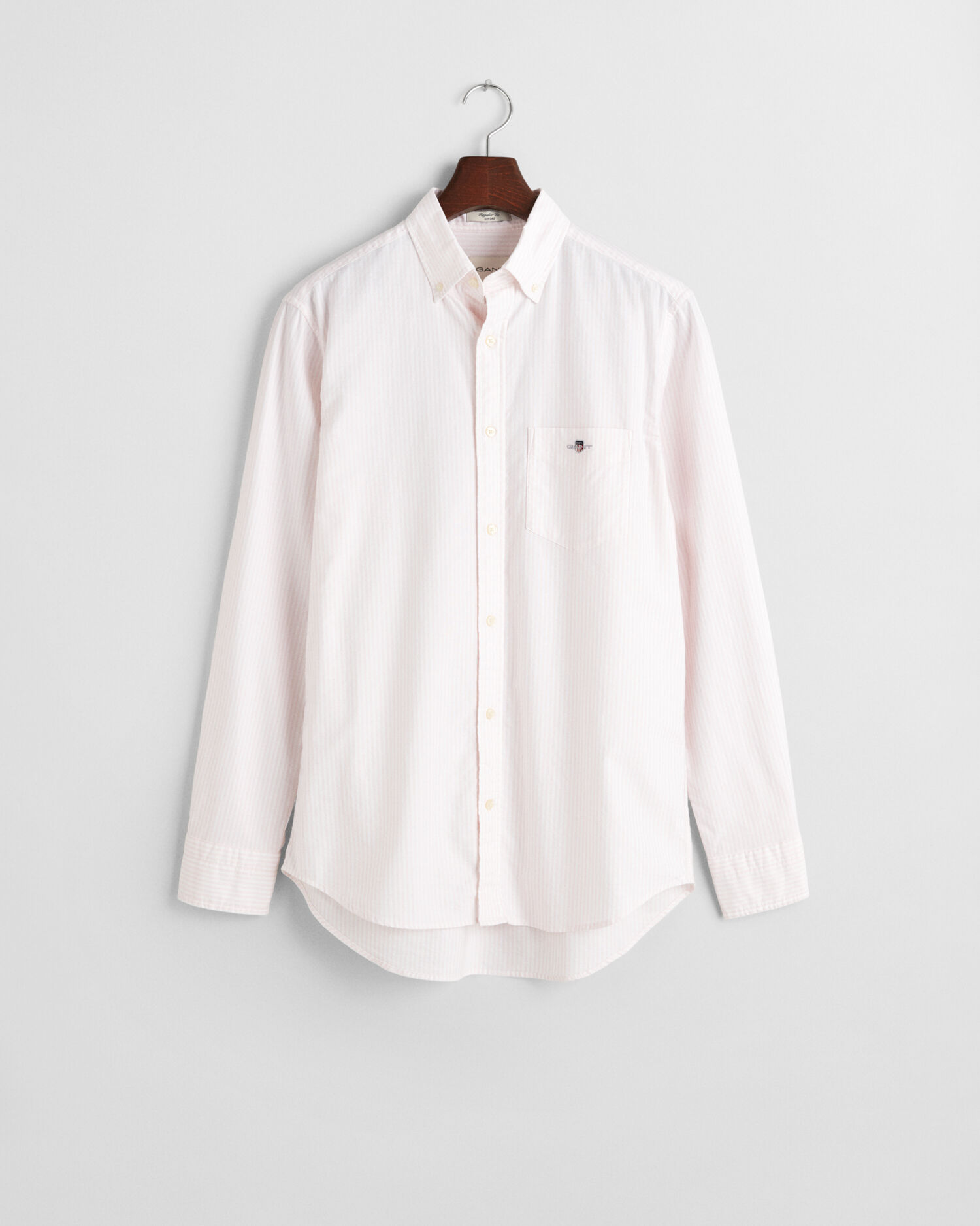Chemise en coton Oxford classique à rayures Banker