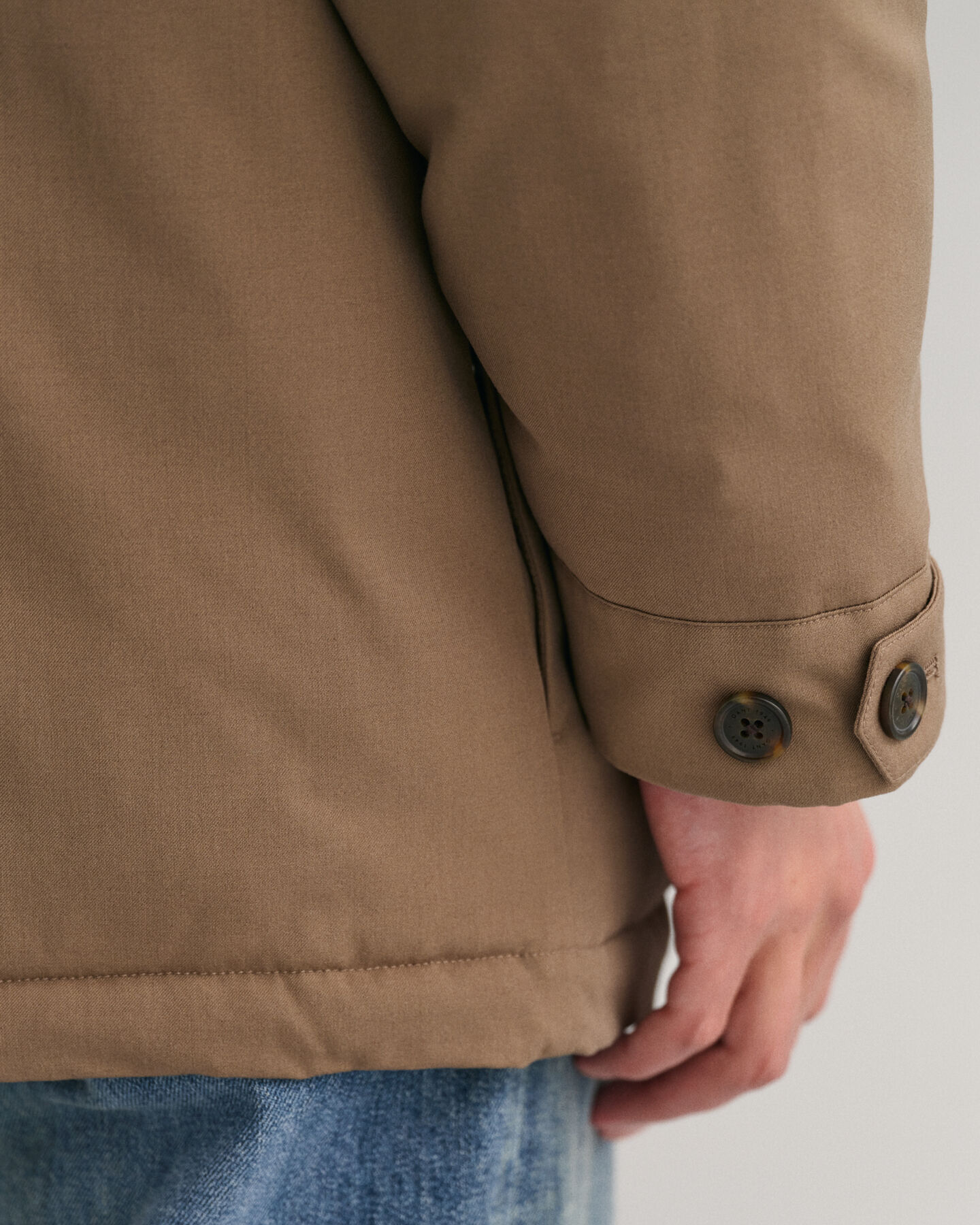 Veste style militaire en flanelle rembourrée