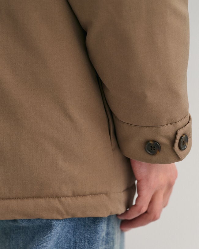 Veste style militaire en flanelle rembourrée