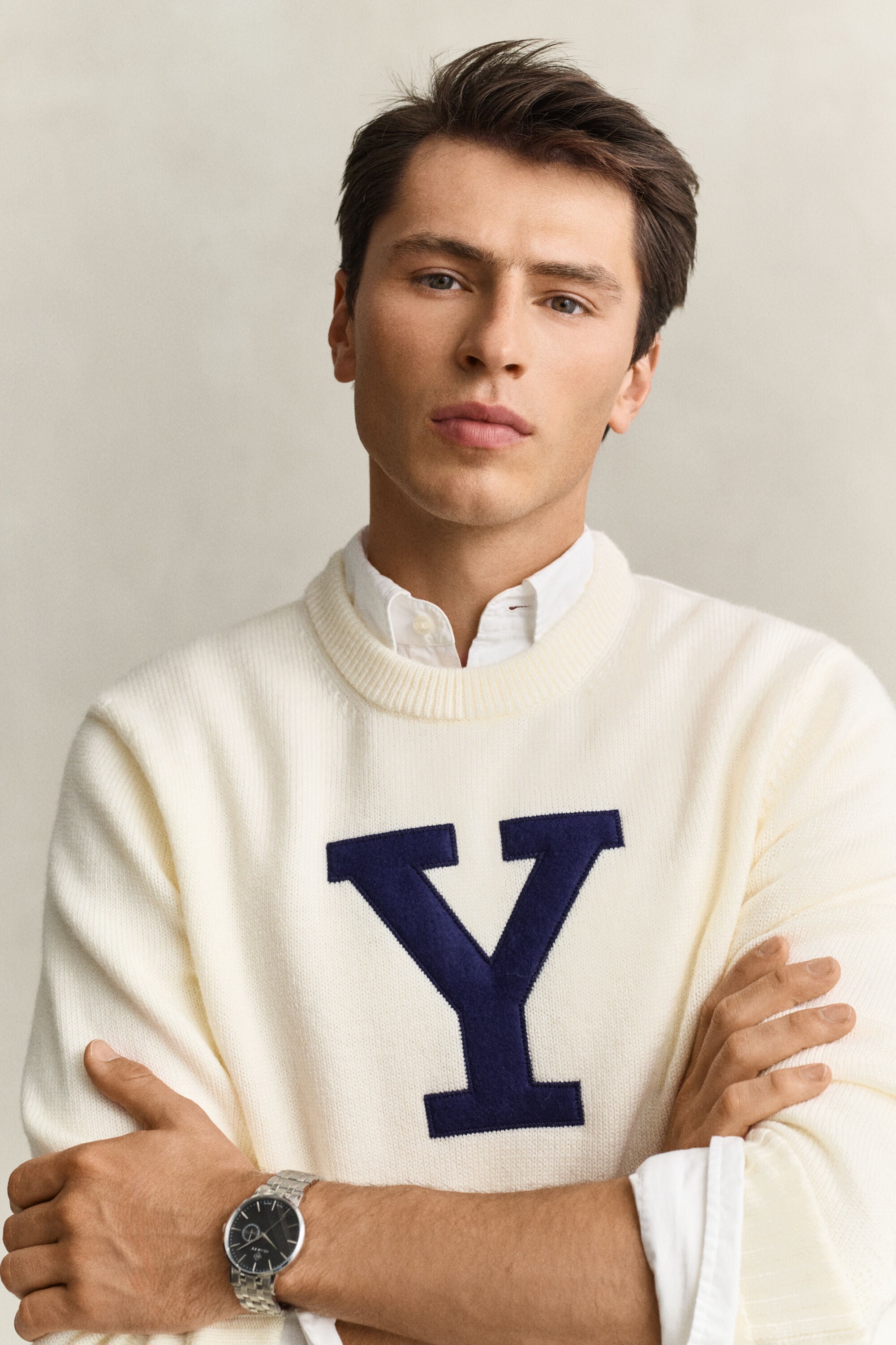 Pull en laine mérinos Gant x Yale