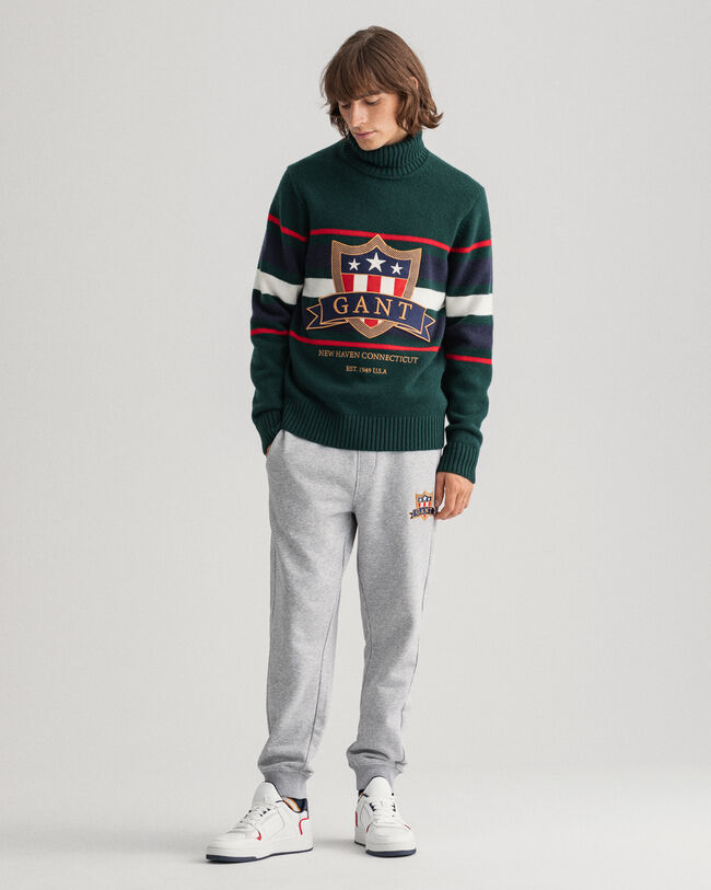 Pull col roulé Banner Shield