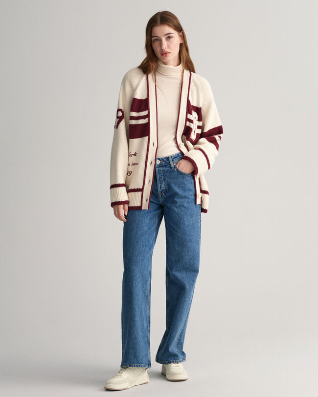 Cardigan col V GANT Varsity