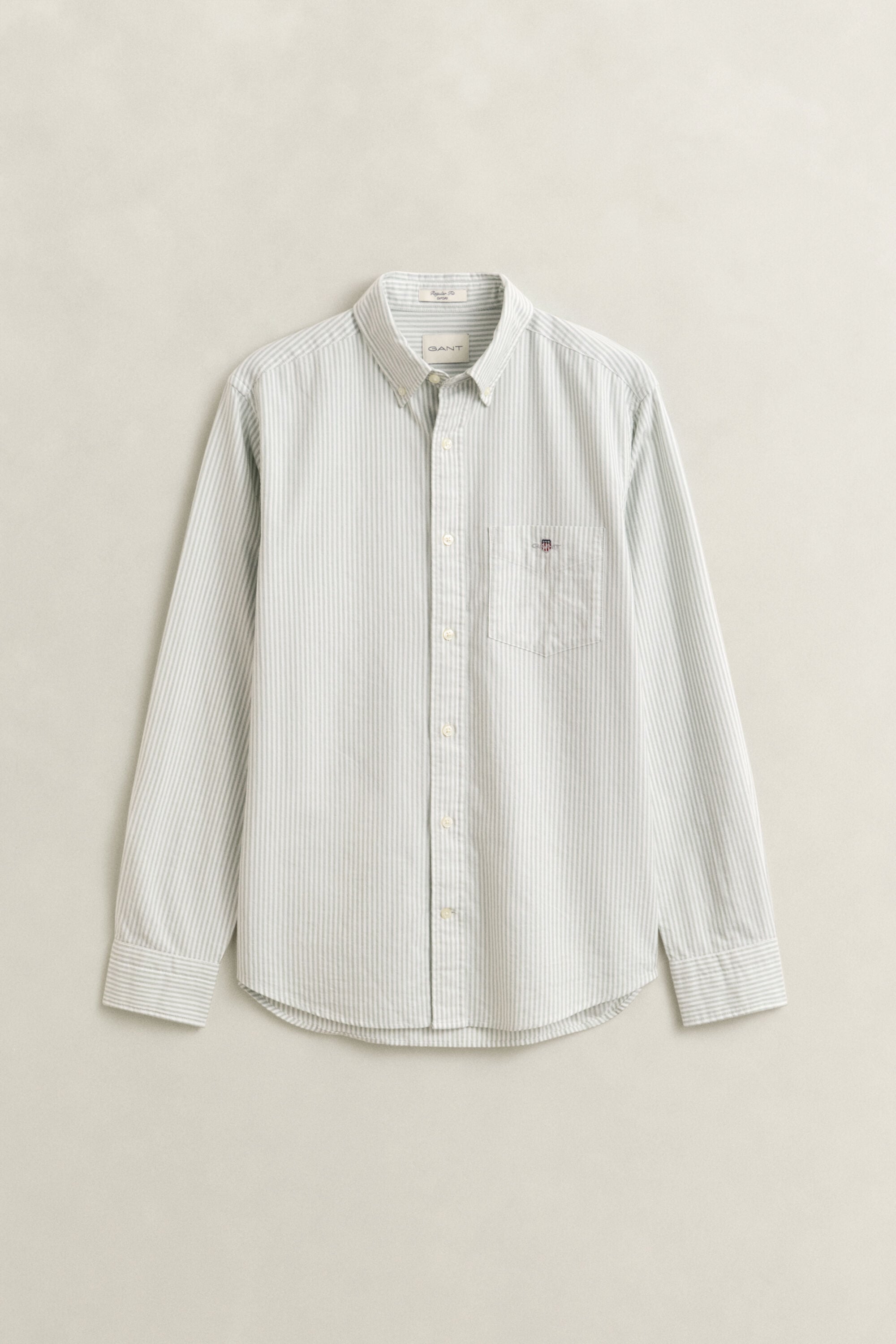 Chemise en coton Oxford classique à rayures Banker