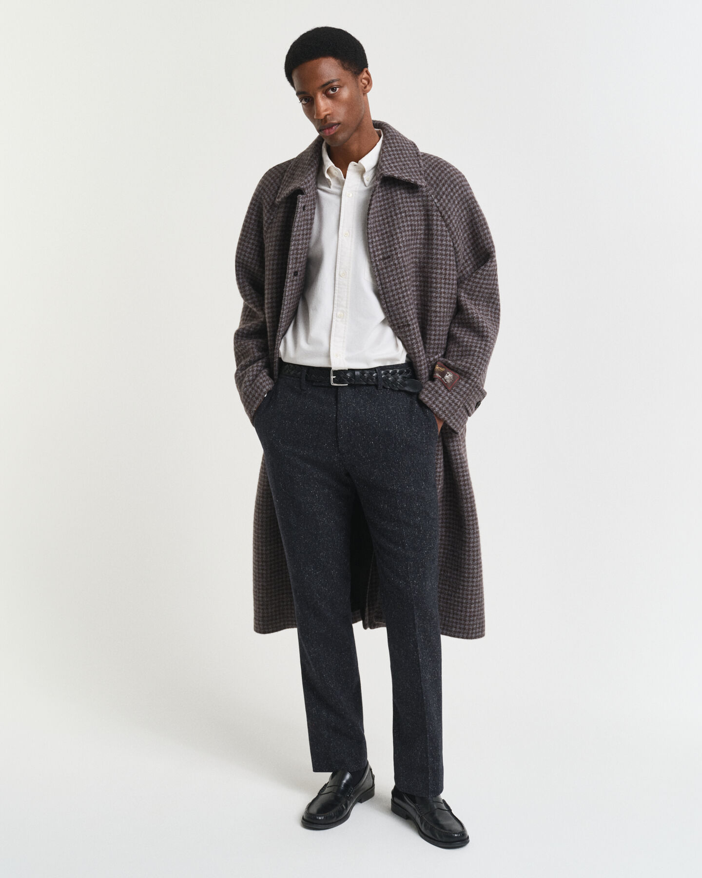 Pantalon de costume slim fit en Donegal