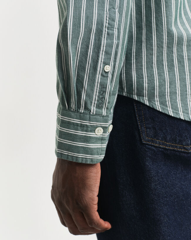 Chemise coupe regular en popeline à rayures Archive