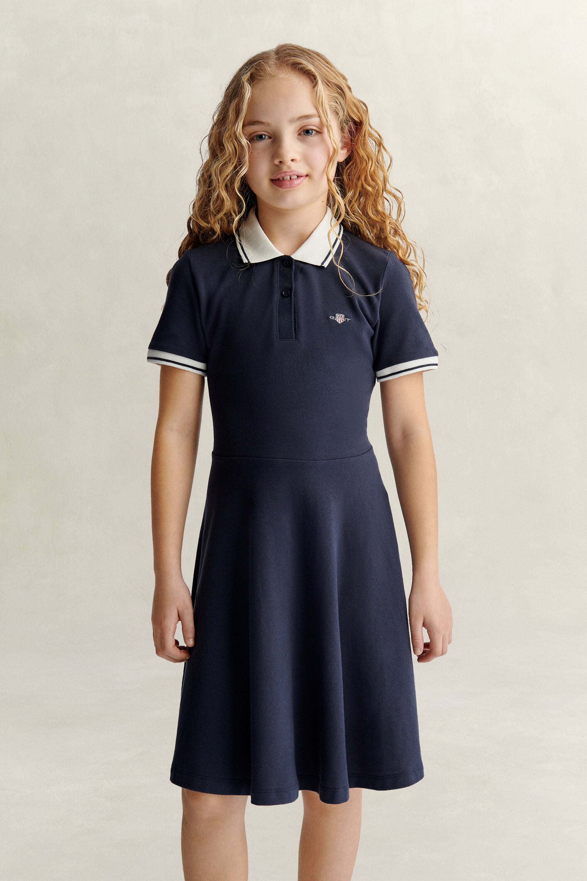 Robe-polo avec écusson Ado Fille