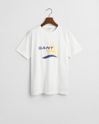 T-shirt &agrave; grand logo nautique GANT Teens