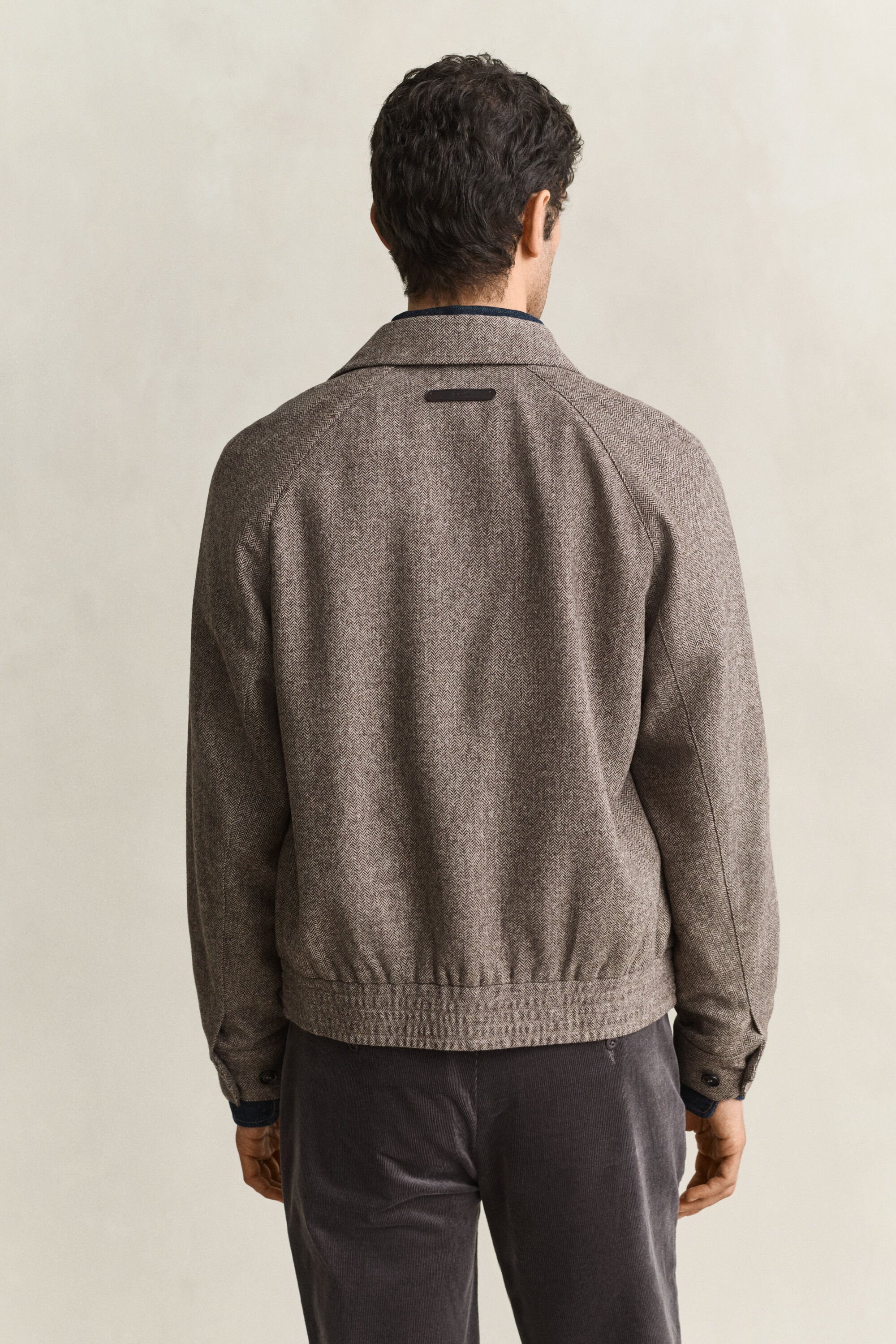 Veste coupe-vent en laine mélangée