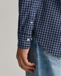 Chemise regular fit &agrave; carreaux vichy Jasp&eacute; Yarn