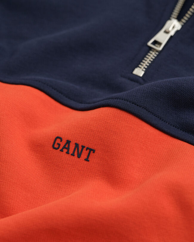Sweat-shirt à demi-zip en colour-block Ado