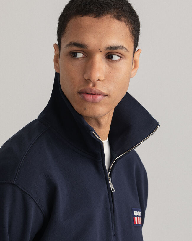 Pull à demi-zip Retro Flag