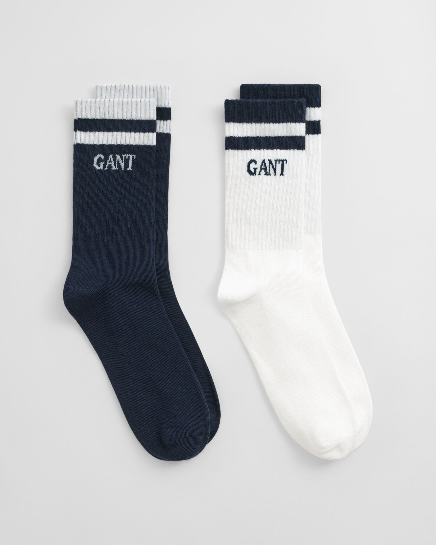 Lot de 2 paires de chaussettes de sport à rayures