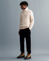 Pull col roulé Chunky Texture