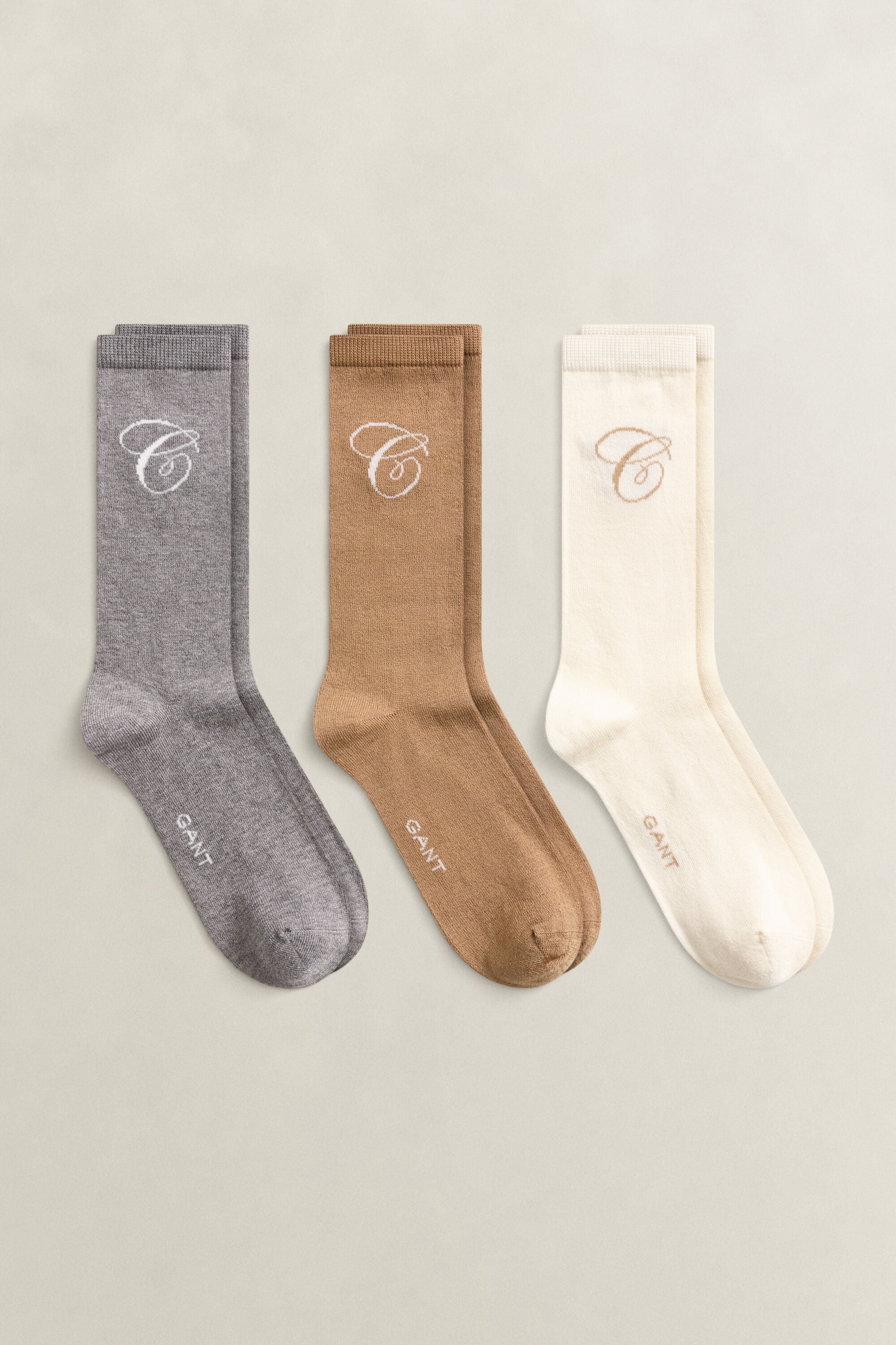 Lot de 3 paires de chaussettes avec logo G manuscrit